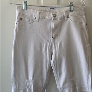White distressed Hudson jeans